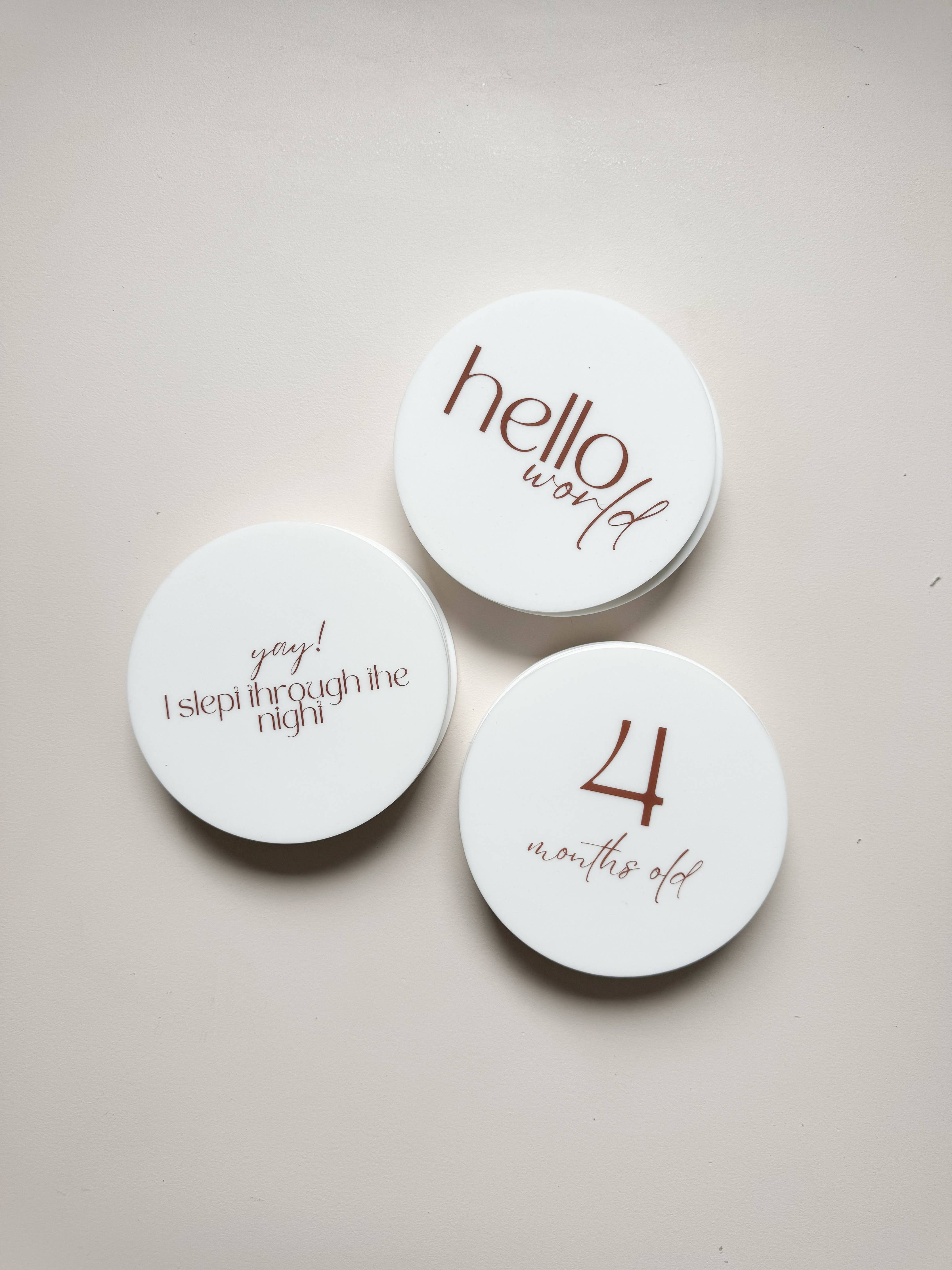 Silicone Milestone Set - Vanilla Set