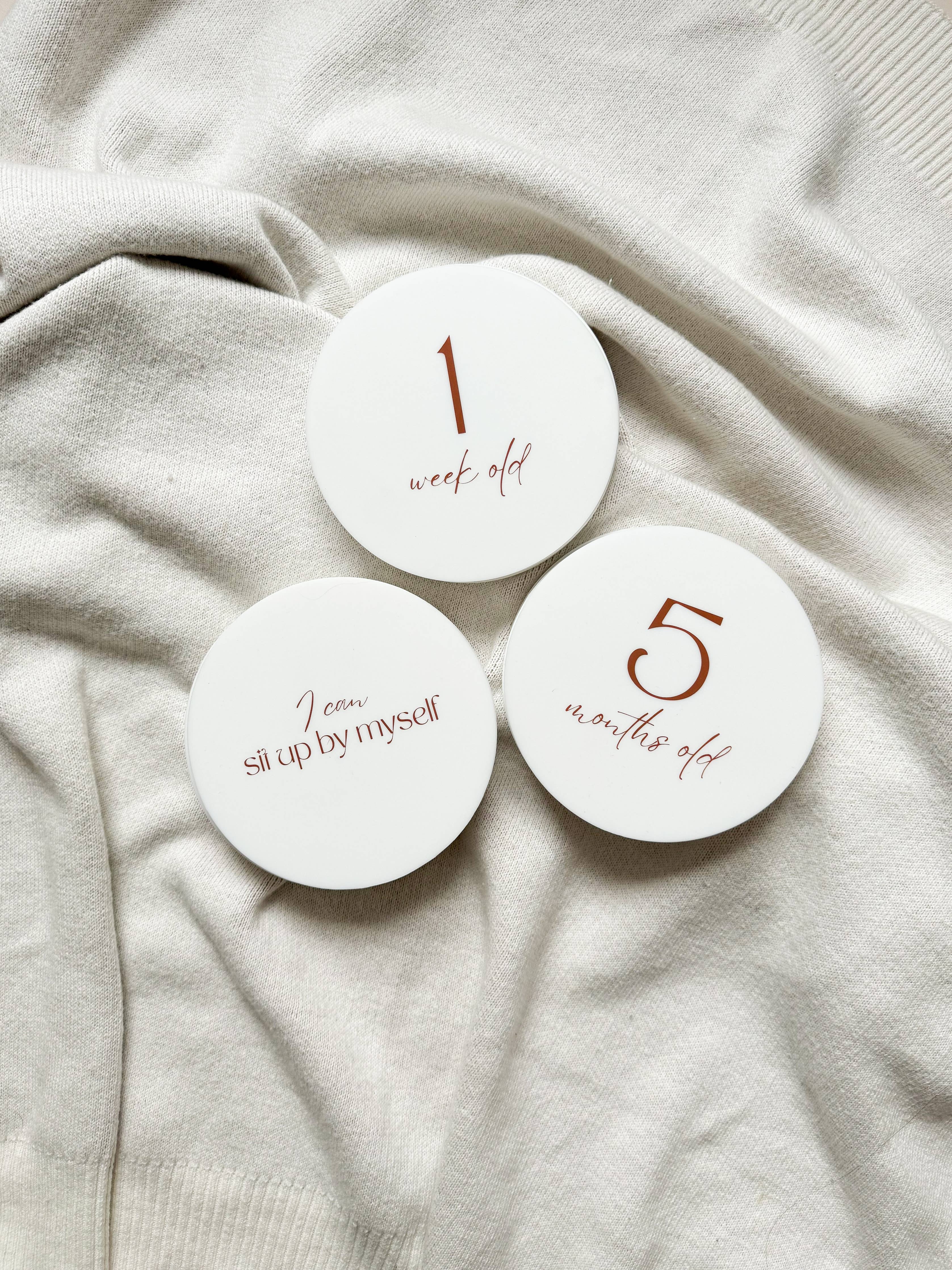 Silicone Milestone Set - Vanilla Set