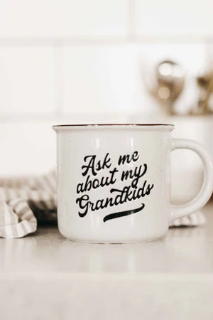 Ask Me About About My Grandkids Mug