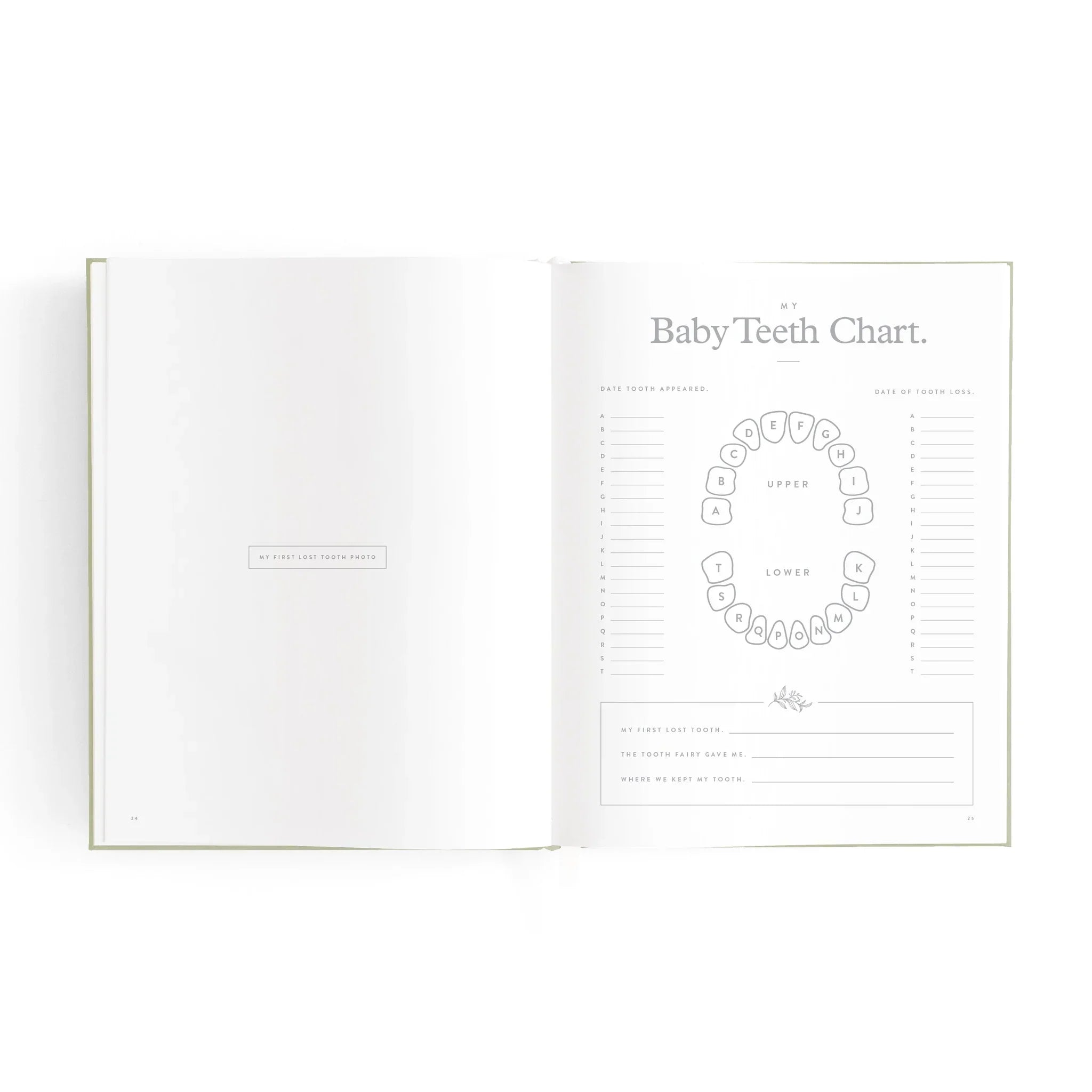Mini Baby Book - Sage