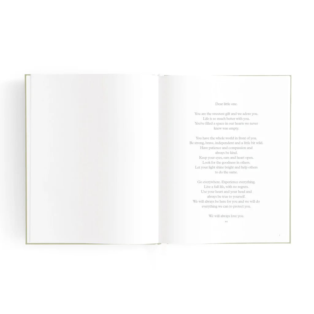 Mini Baby Book - Sage