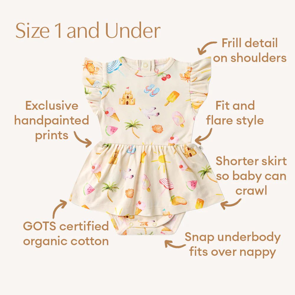 Beach Fun Short Sleeve Organic Dress
