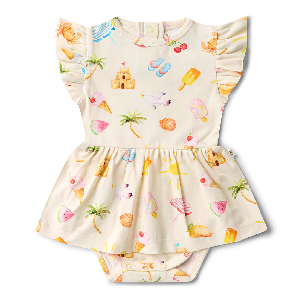 Beach Fun Short Sleeve Organic Dress