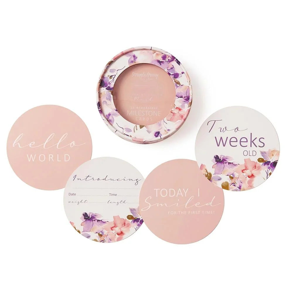 Blushing Beauty & Musk Pink Reversible Milestone Cards