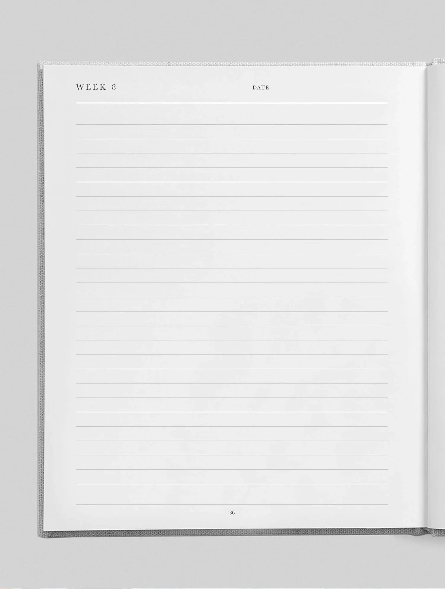 Bump. My Pregnancy Journal. Light Grey