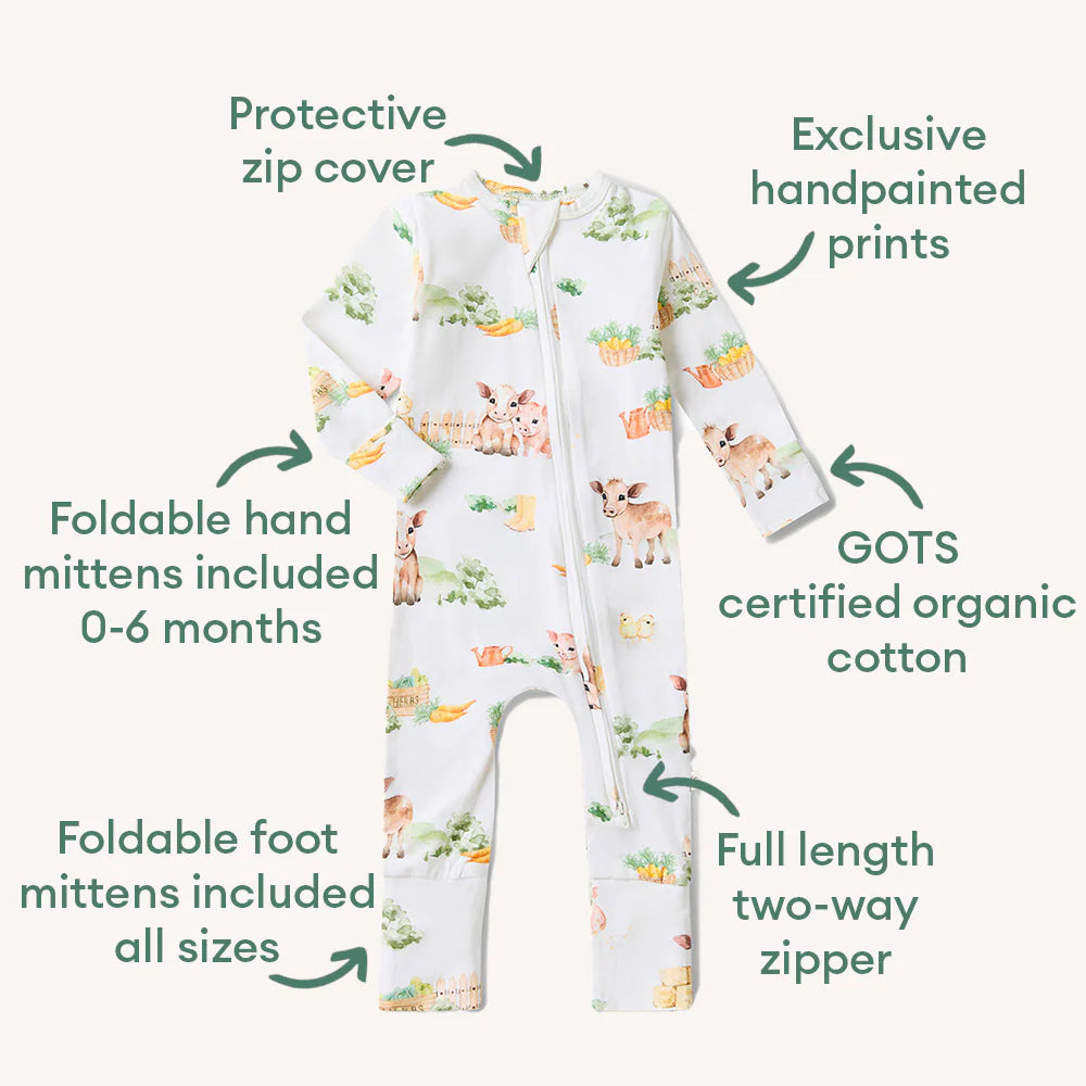 Farm Organic Snugglesuit Convertible Romper