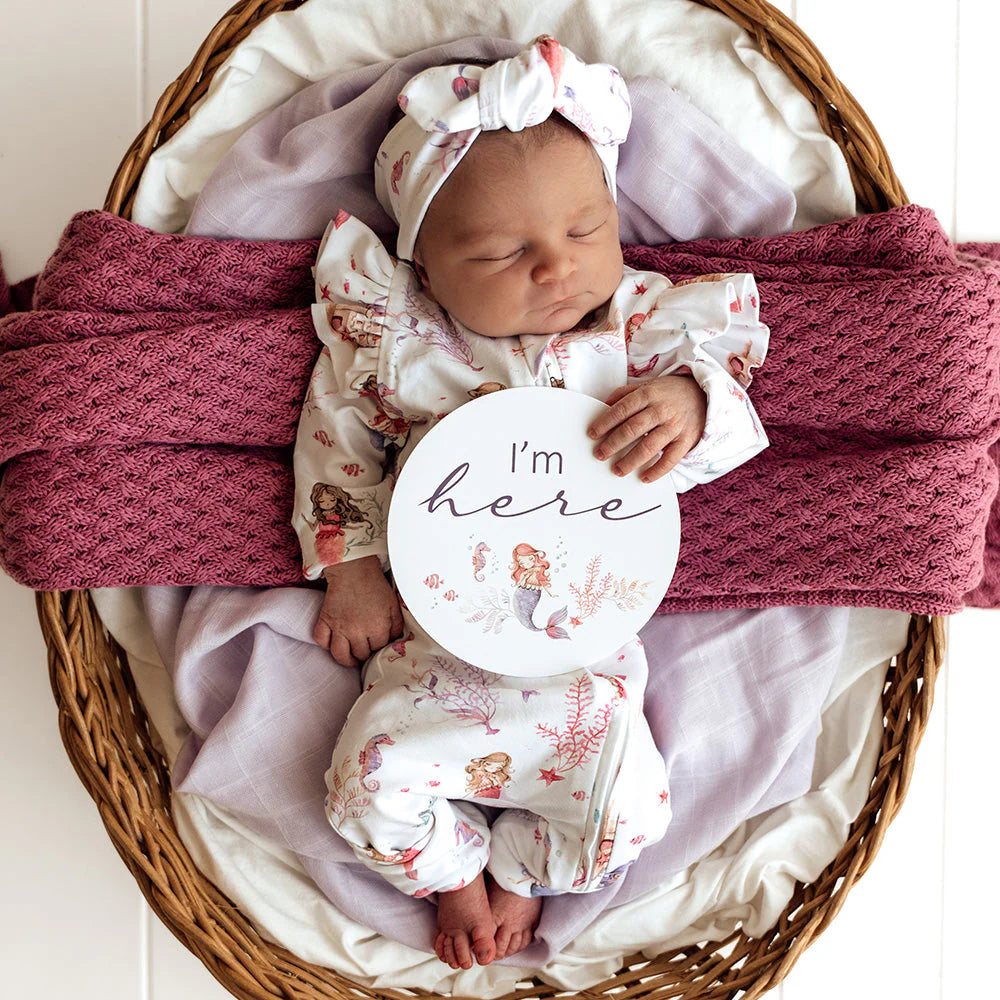 Mermaid & Lilac Reversible Milestone Cards