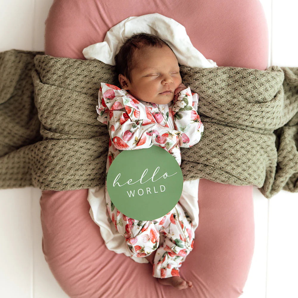 Strawberry & Moss Reversible Milestone Cards