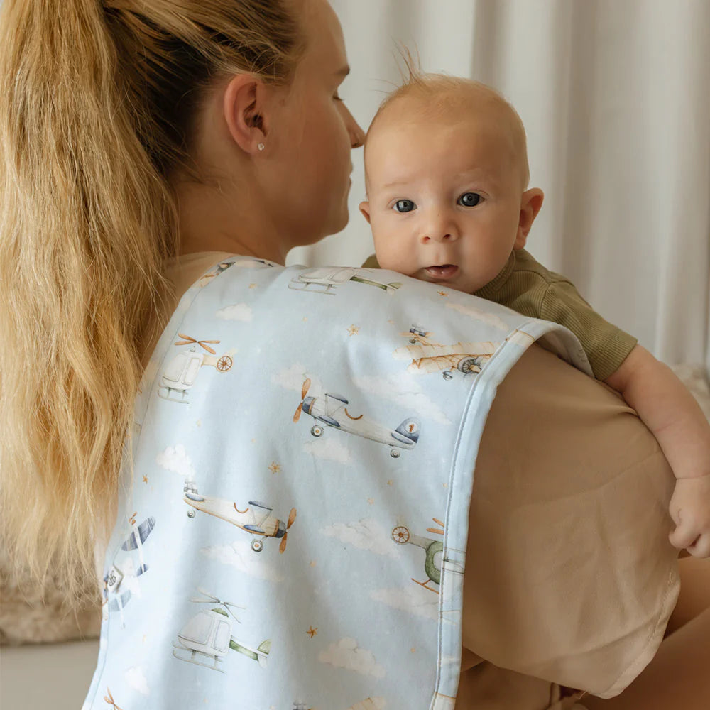 Taking Flight Organic Cotton Burp Cloth