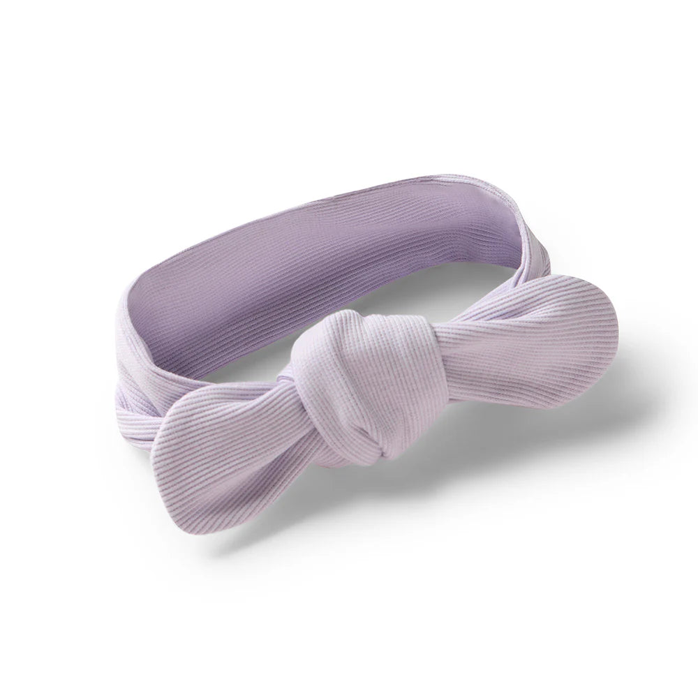 Lavender Ribbed Organic Topknot