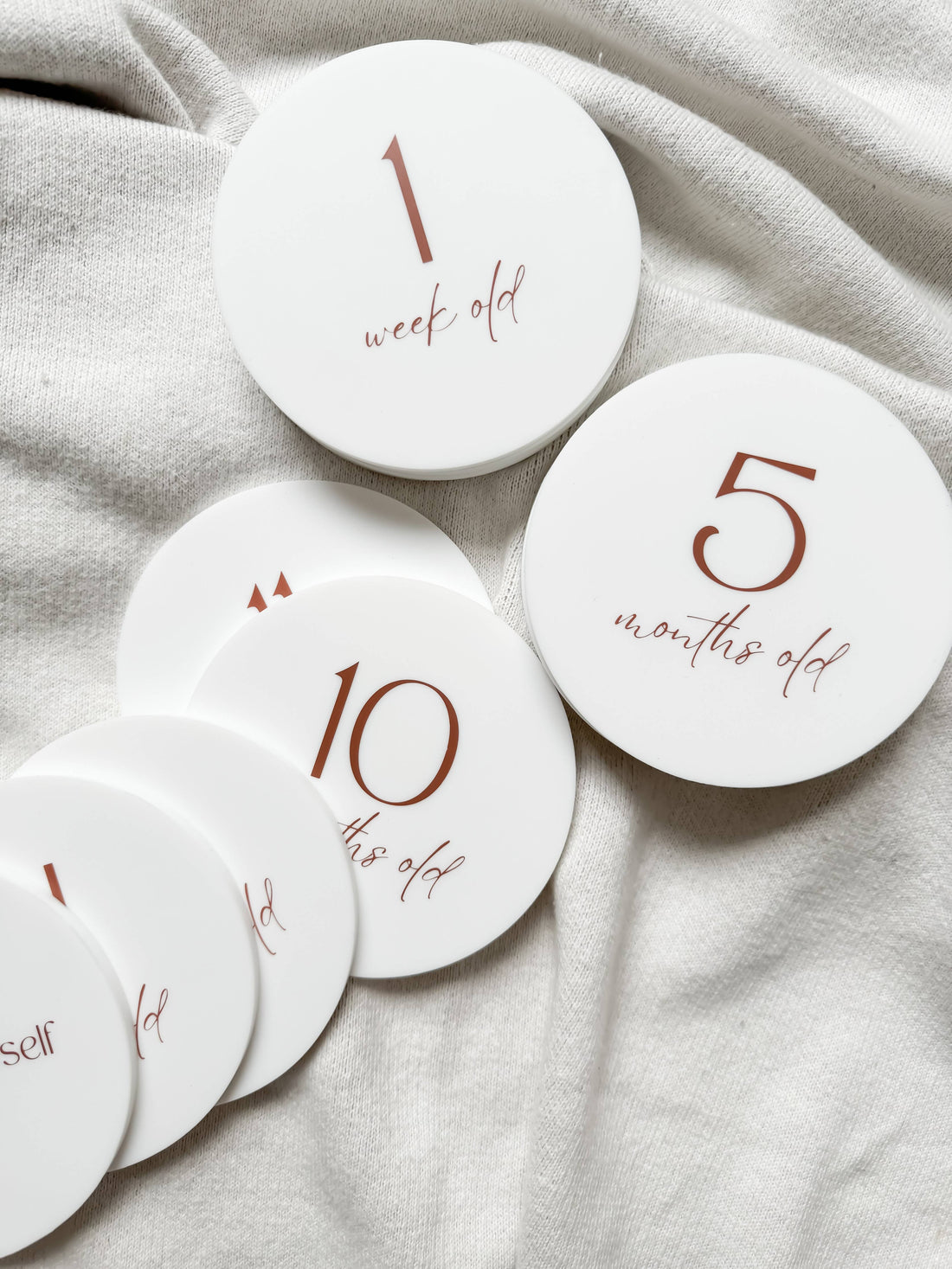 Silicone Milestone Set - Vanilla Set