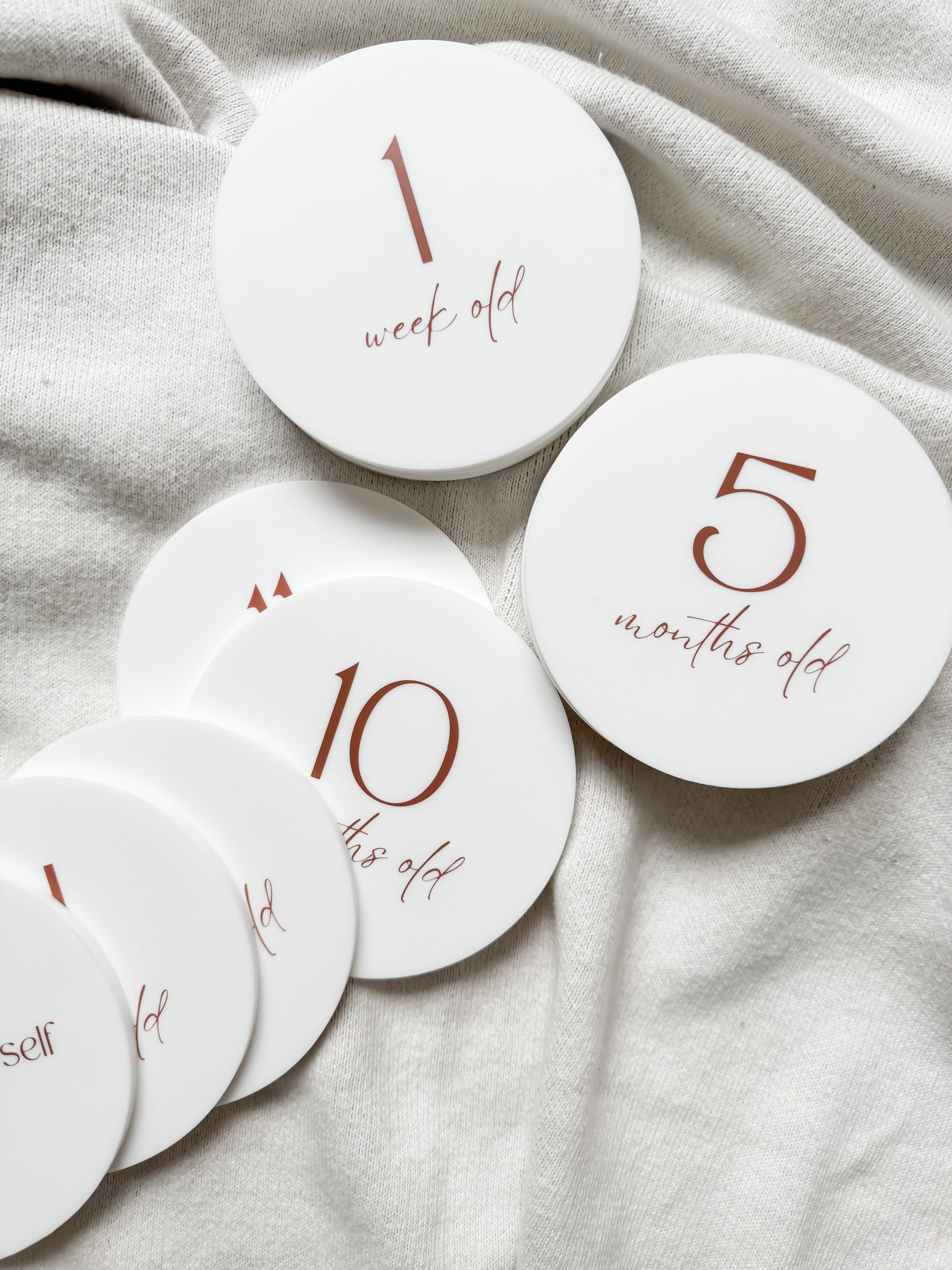 Silicone Milestone Set - Vanilla Set