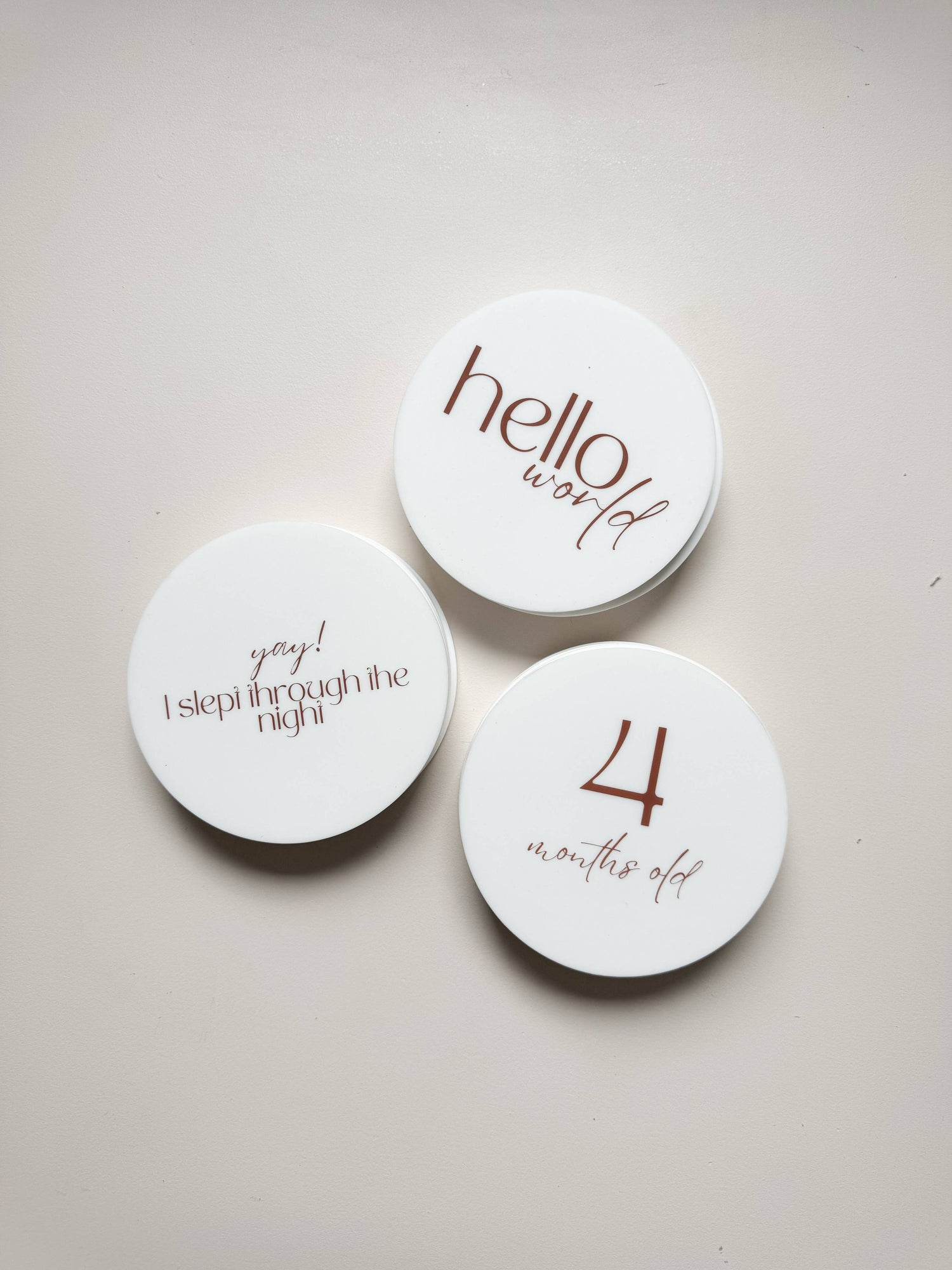 Silicone Milestone Set - Vanilla Set