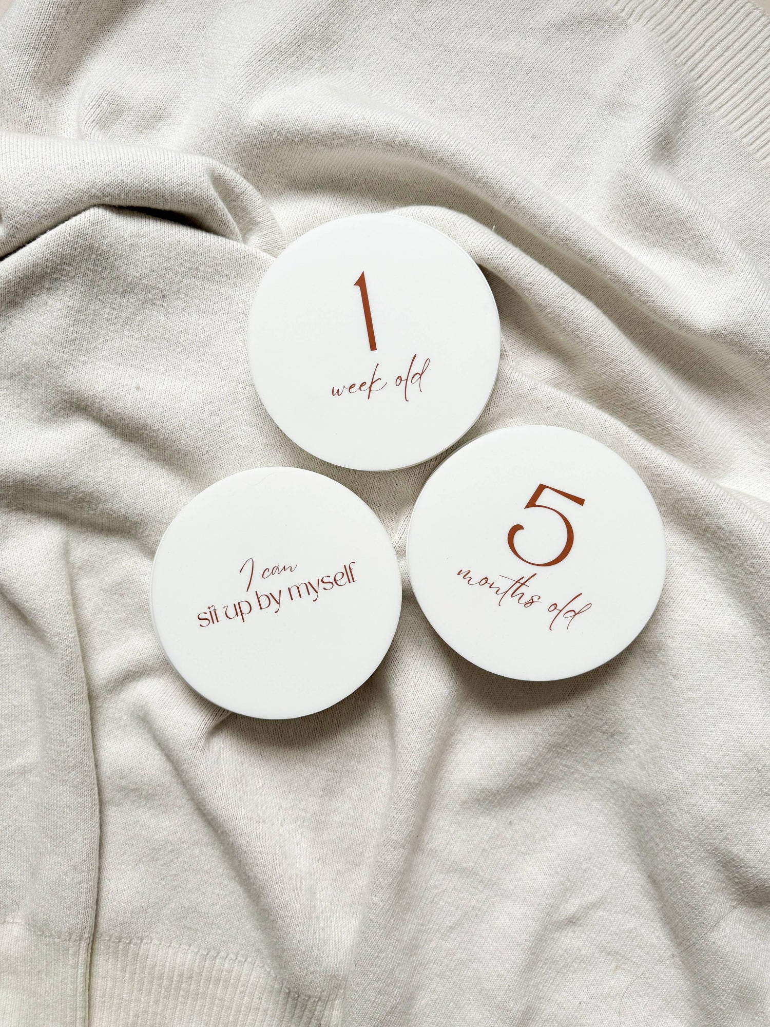 Silicone Milestone Set - Vanilla Set