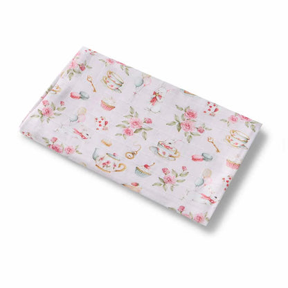 Alice’s Tea Party Organic Muslin Wrap