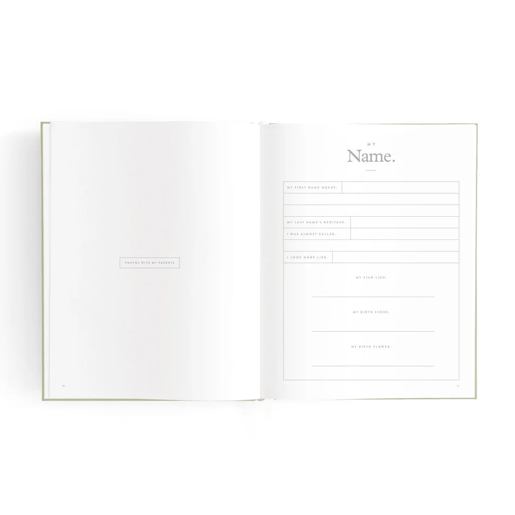 Mini Baby Book - Sage