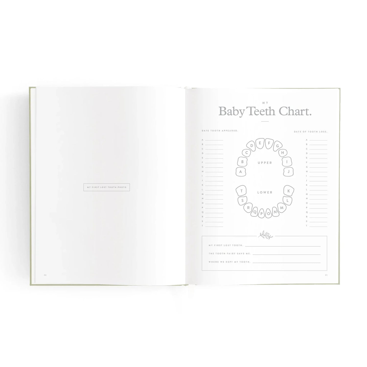 Mini Baby Book - Sage
