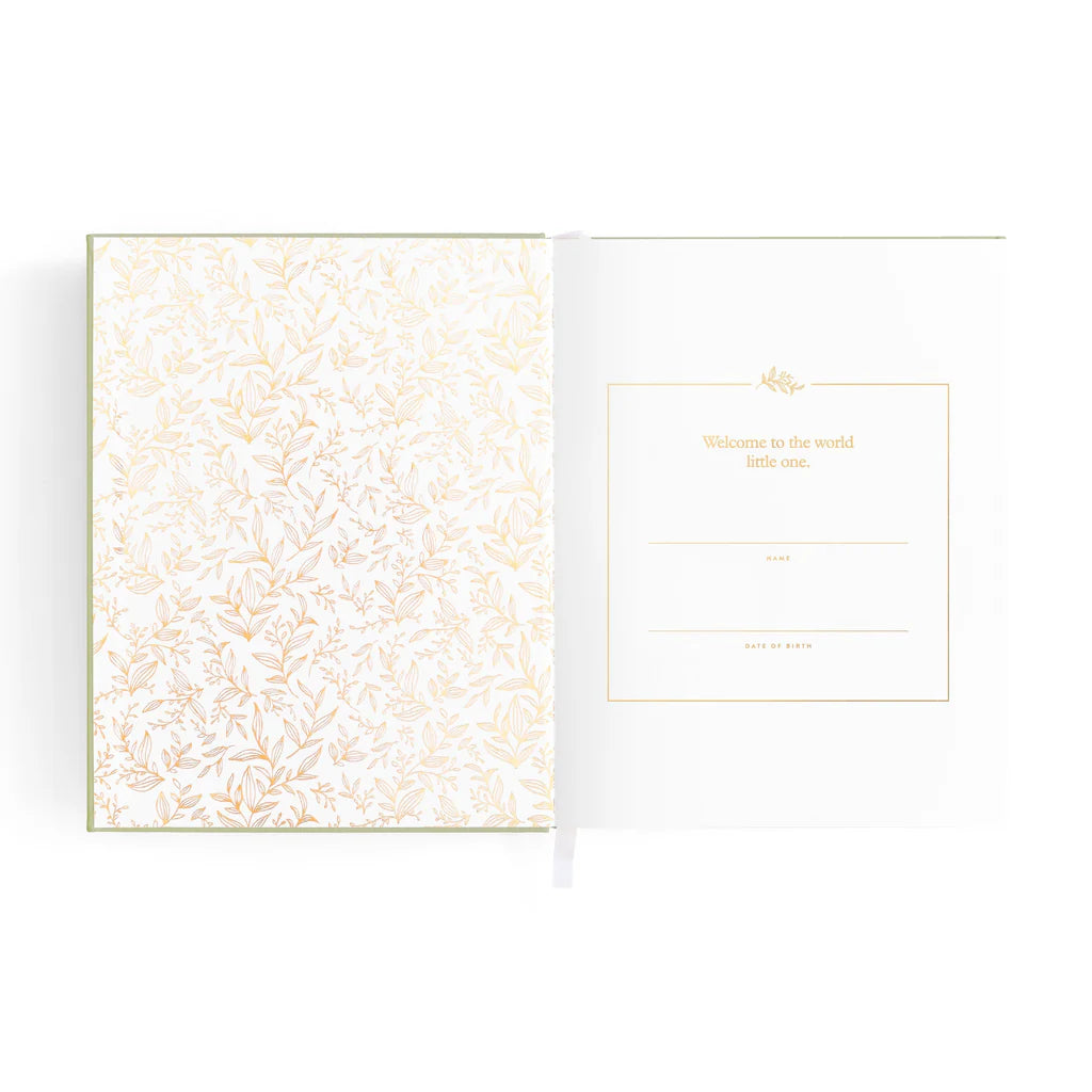 Mini Baby Book - Sage