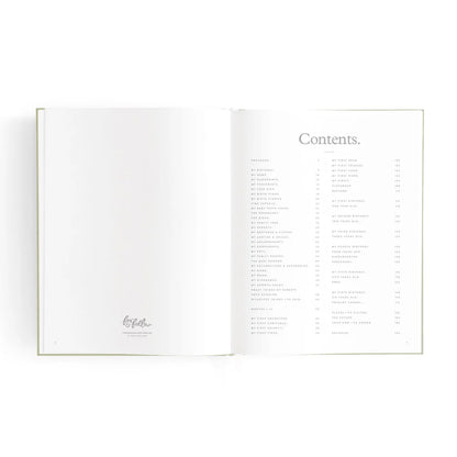 Mini Baby Book - Sage
