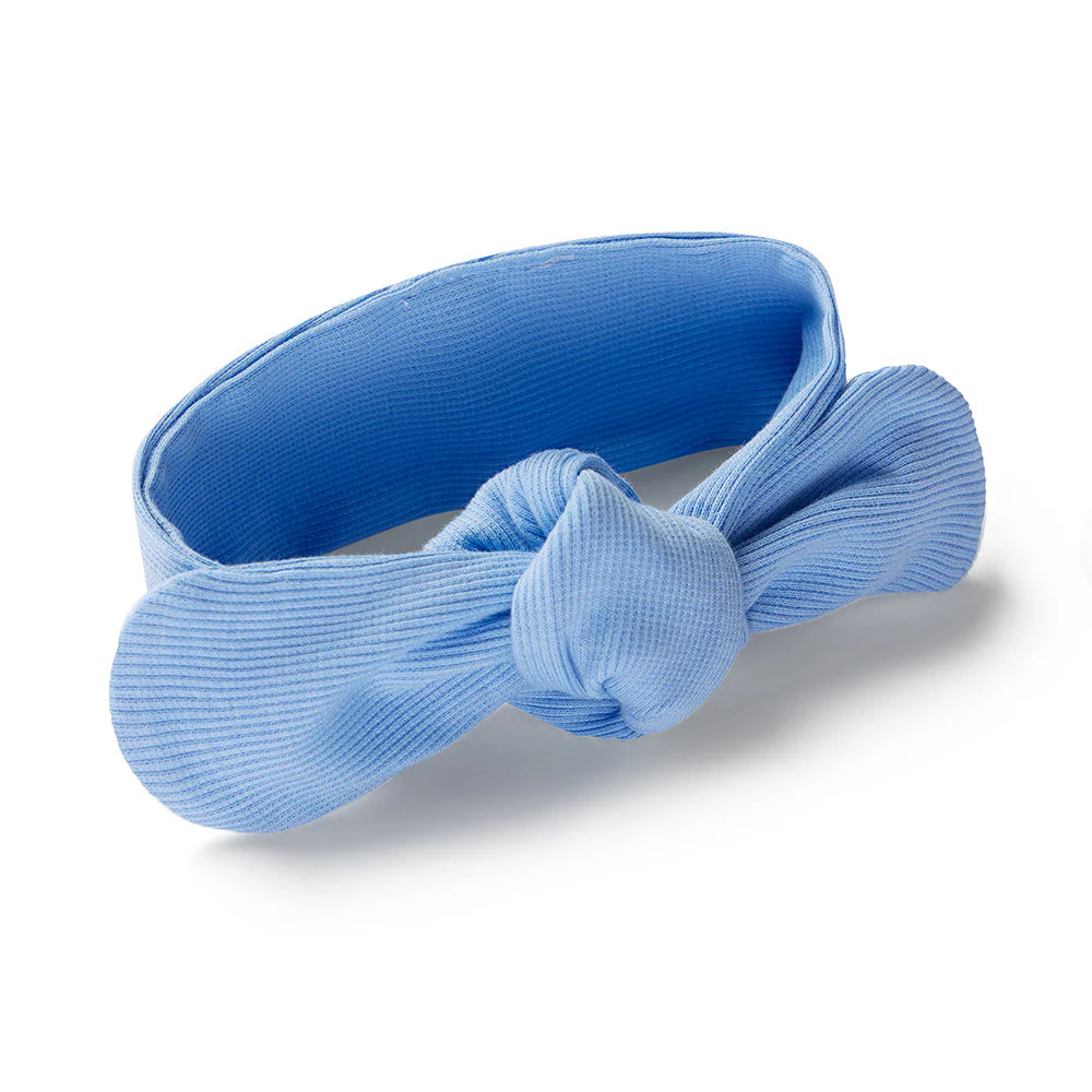 Bluebell Ribbed Organic Topknot
