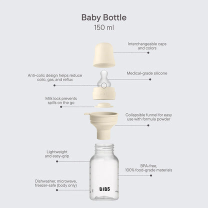 Baby BPA-Free PP Bottle Set 150ml Silicone
