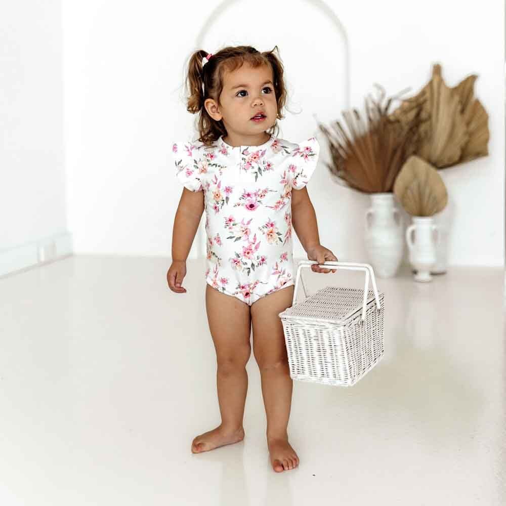 Camille Short Sleeve Organic Bodysuit