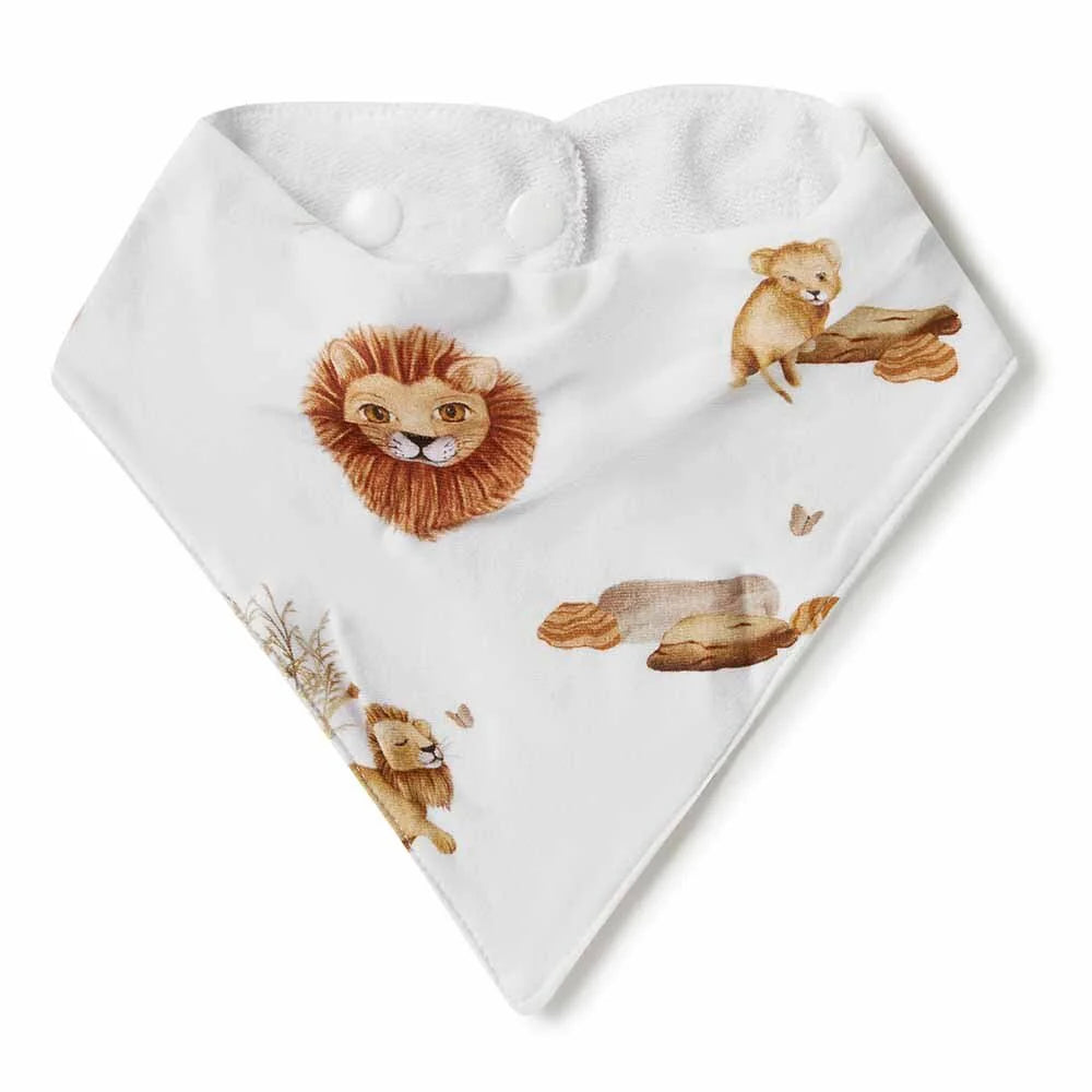 Lion Organic Dribble Bib
