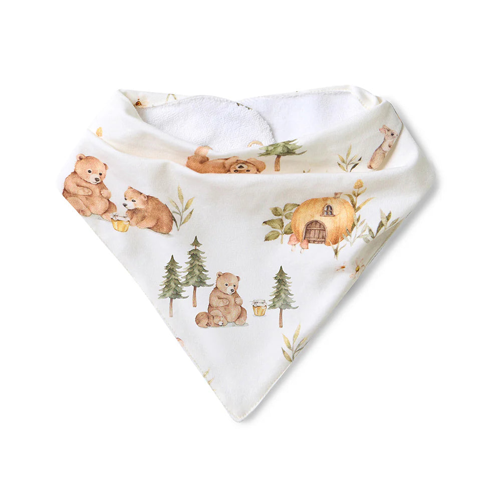 Bears Organic Dribble Bib