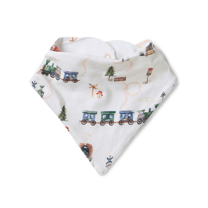 Trains Organic Dribble Bib