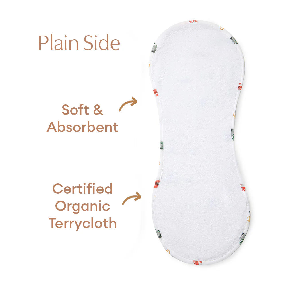 Little Racers Organic Cotton Burp Cloth