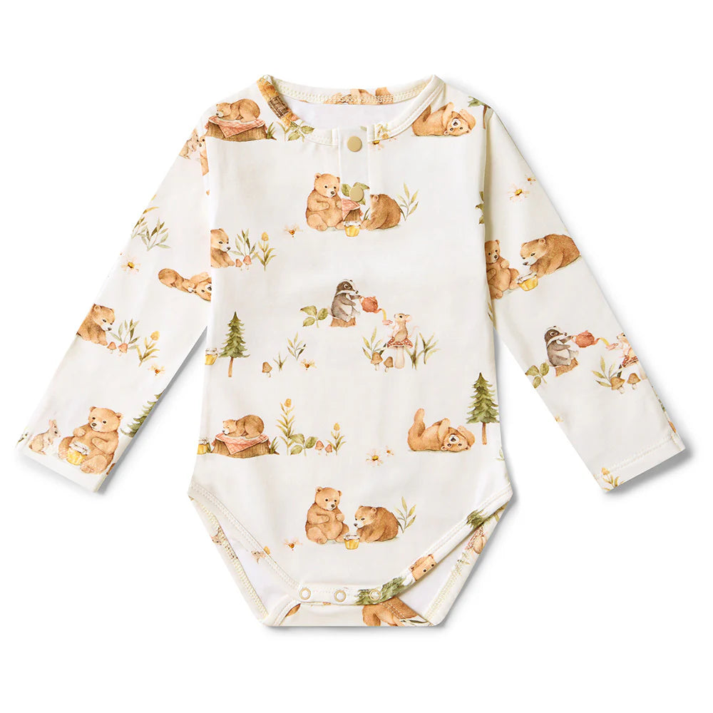 Bears Long Sleeve Organic Bodysuit