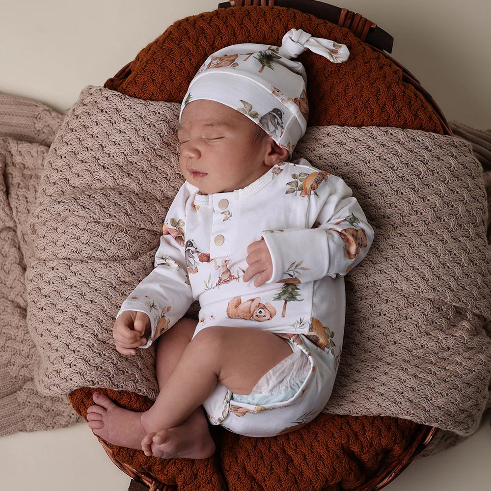 Bears Long Sleeve Organic Bodysuit