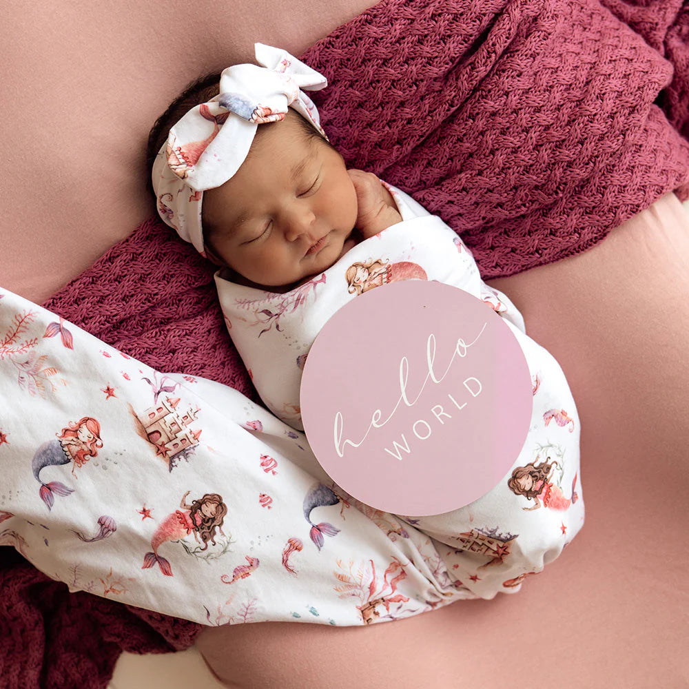 Mermaid &amp; Lilac Reversible Milestone Cards