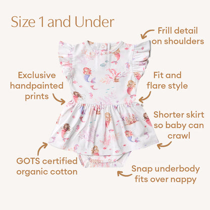 Mermaid Short Sleeve Organic Dress