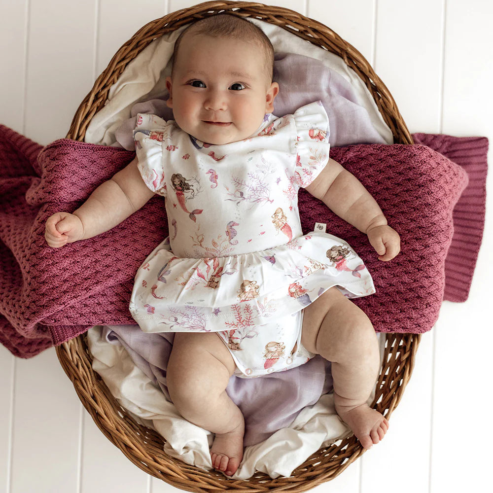 Mermaid Short Sleeve Organic Dress