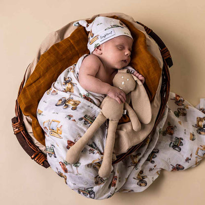 Diggers &amp; Tractors Organic Muslin Wrap