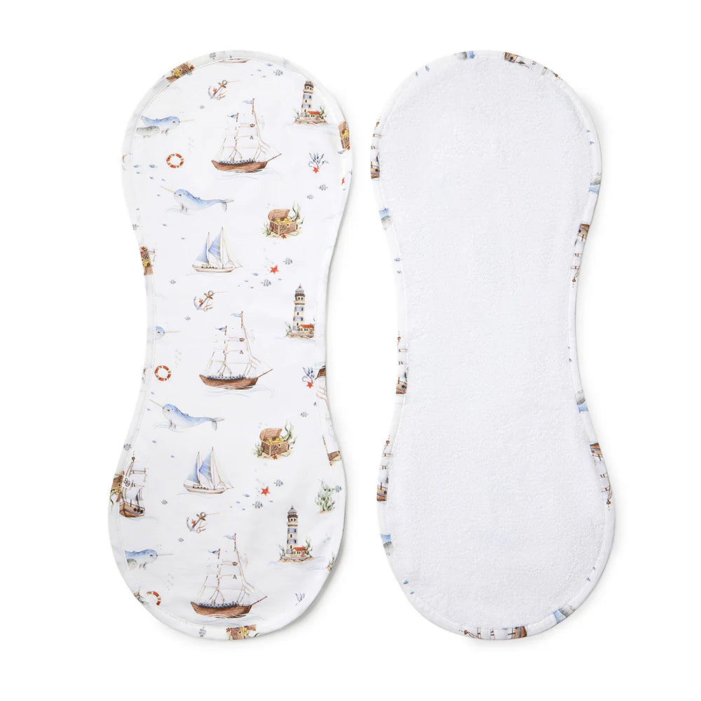 Set Sail Organic Cotton Burp Cloth