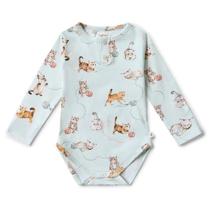 Kittens Long Sleeve Organic Bodysuit