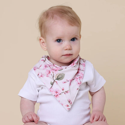 Cherry Blossom Organic Dribble Bib