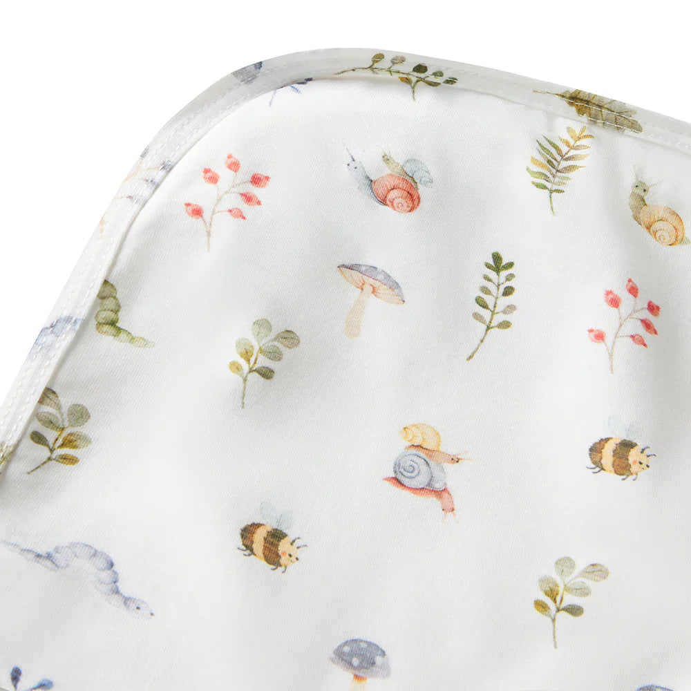 Garden Friends Organic Jersey Wrap & Beanie Set