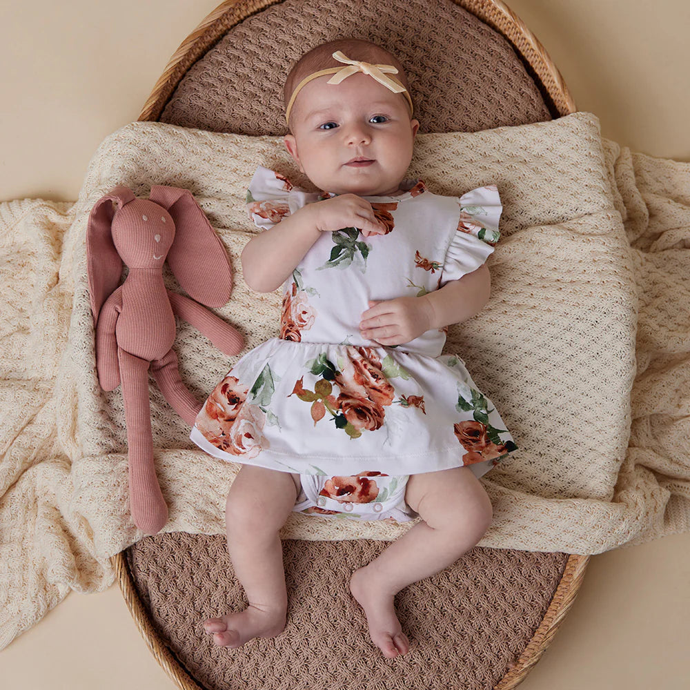 Rosebud Short Sleeve Organic Dress