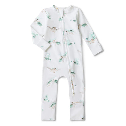 Turtle Organic Snugglesuit Convertible Romper