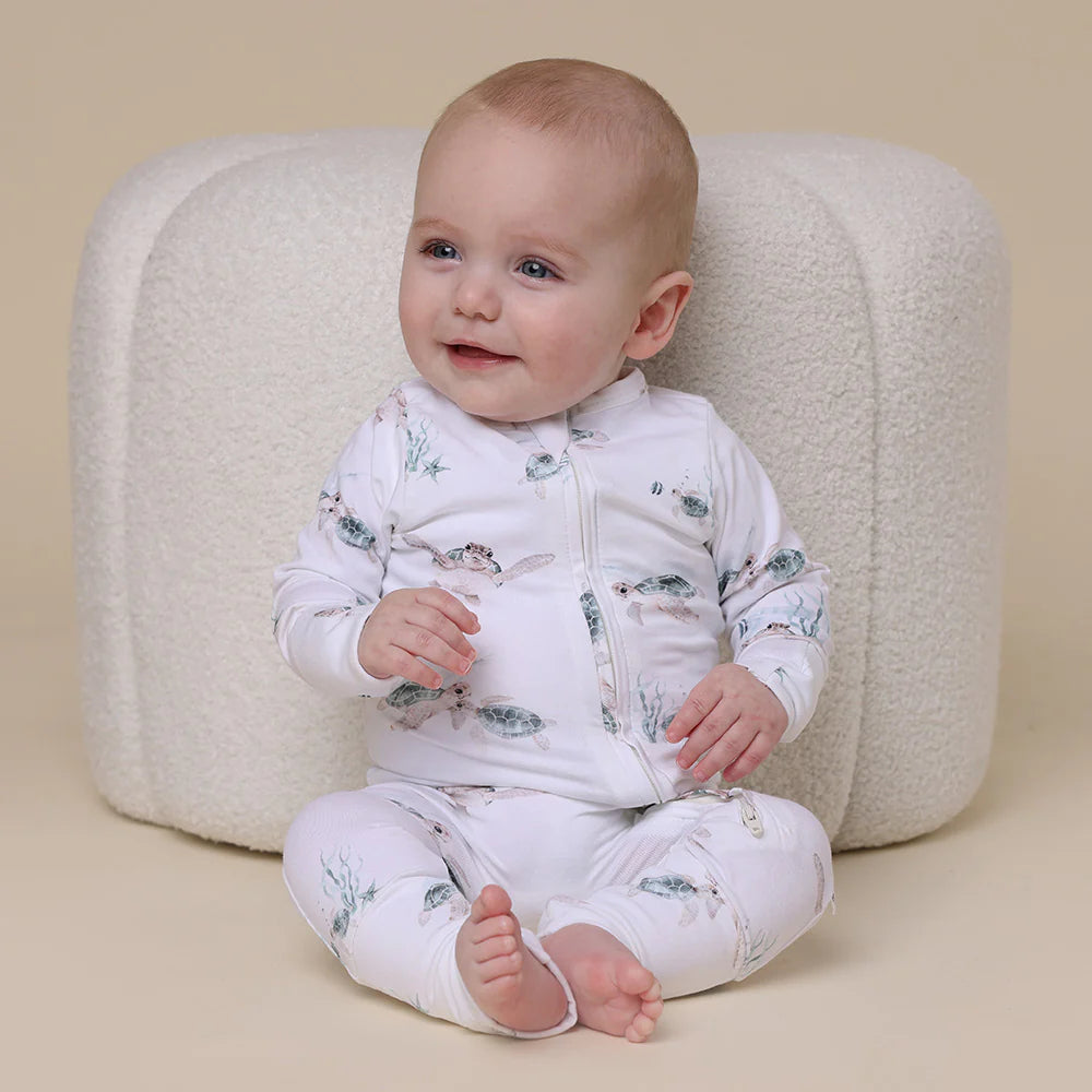 Turtle Organic Snugglesuit Convertible Romper