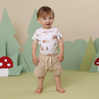 Bears Short Sleeve Organic Bodysuit