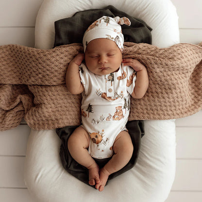 Bears Short Sleeve Organic Bodysuit