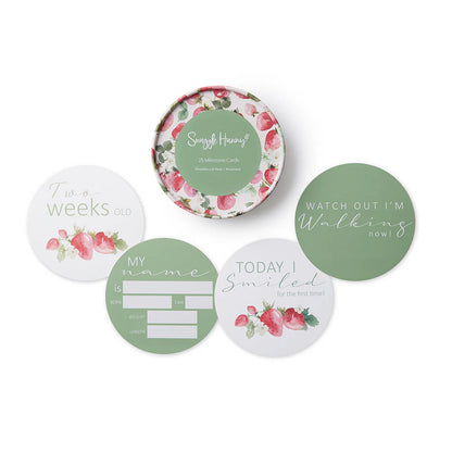 Strawberry &amp; Moss Reversible Milestone Cards
