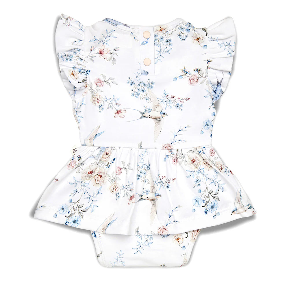 Sweet Swallows Short Sleeve Organic Dress