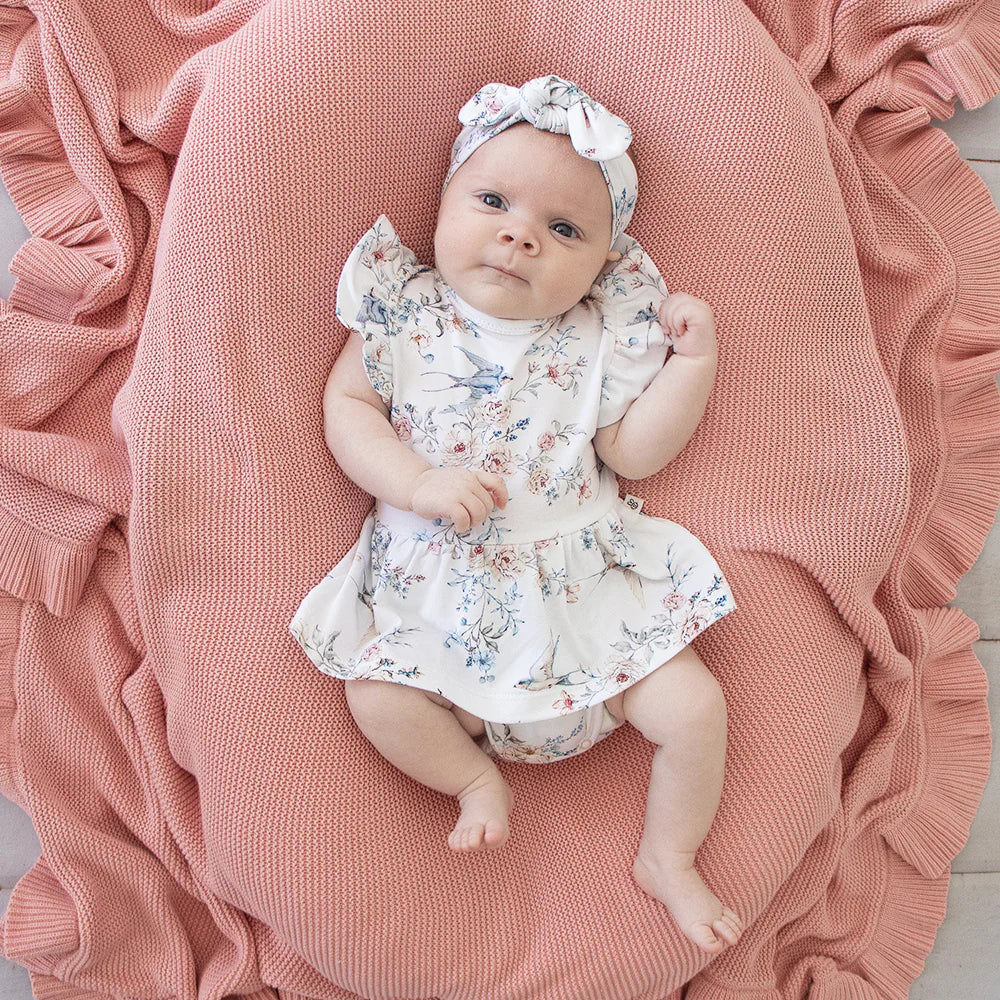 Sweet Swallows Short Sleeve Organic Dress