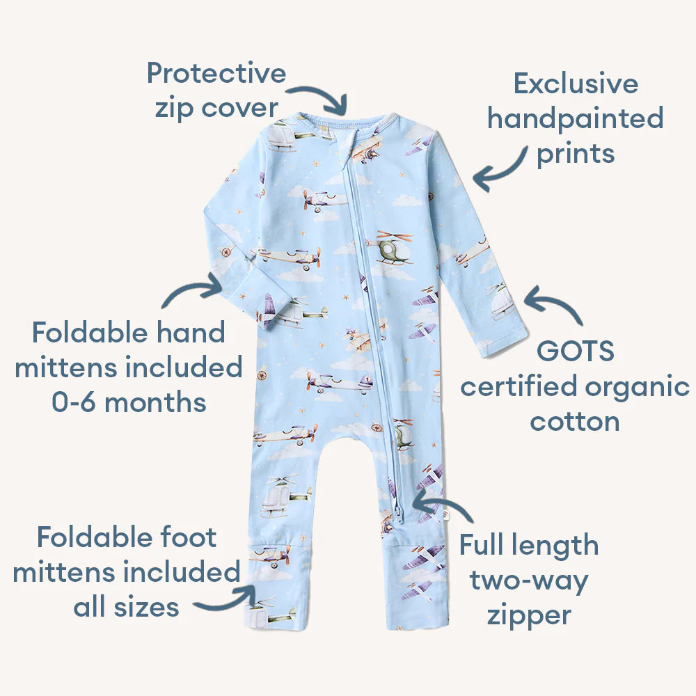 Taking Flight Organic Snugglesuit Convertible Romper