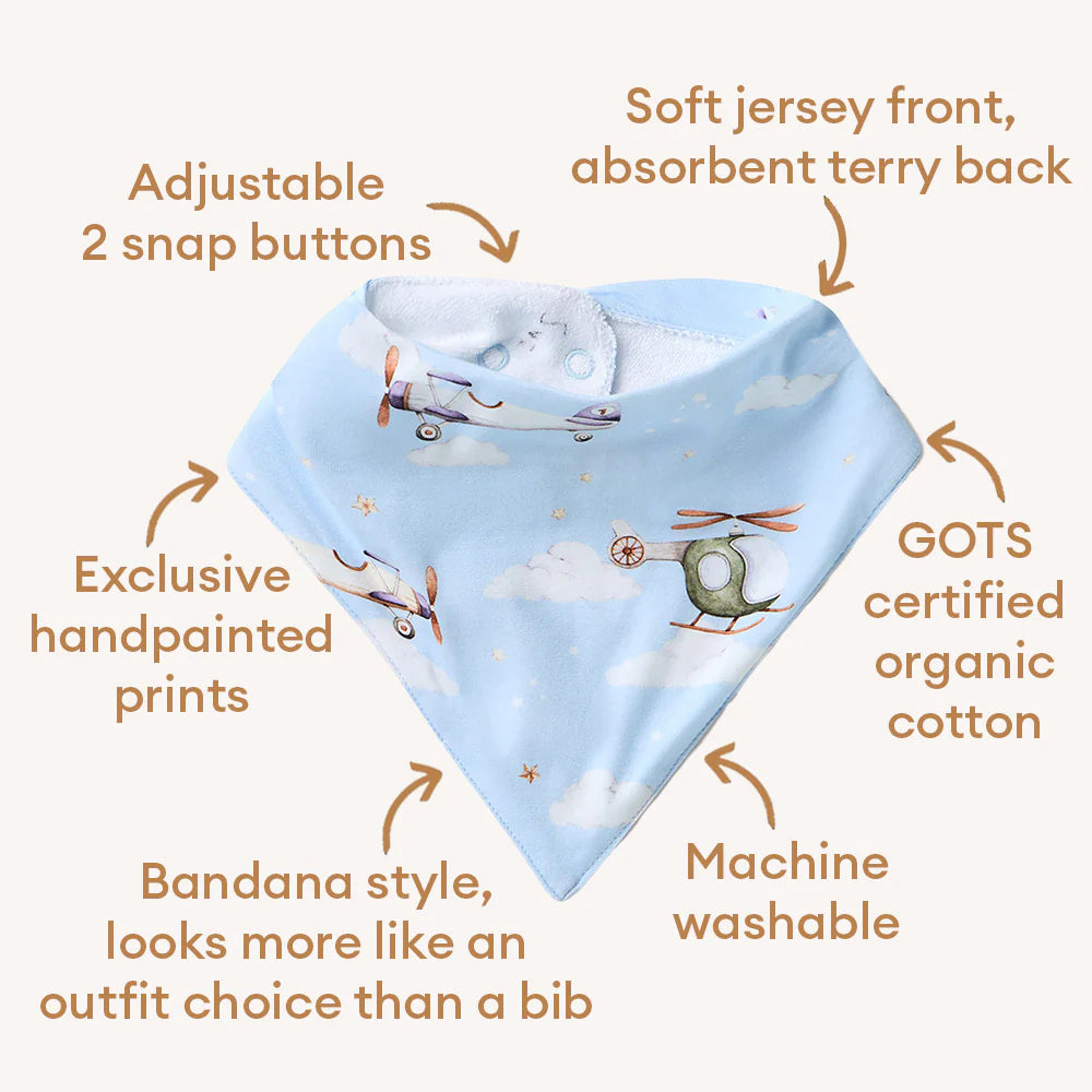 Taking Flight Organic Dribble Bib